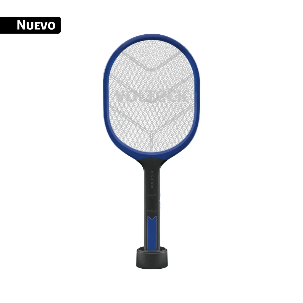 [RAQUETA MATA MOSCAS Y MOSQUITOS CON BASE, RECARGABLE 43893, VOLTECK] RAQUETA MATA MOSCAS Y MOSQUITOS CON BASE, RECARGABLE 43893, VOLTECK
