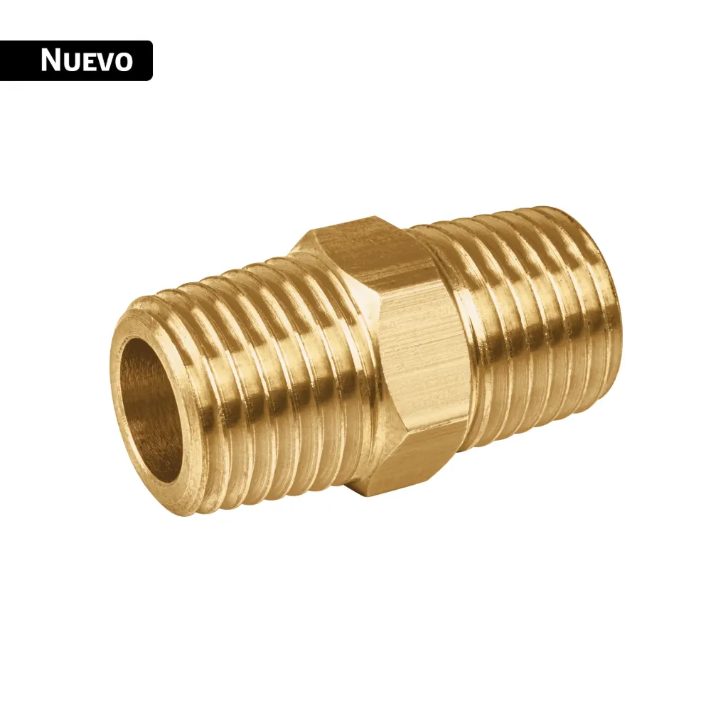 [NIPLE UNION NPT DE LATON, 1/4 CON TUERCA HEXAGONAL,  43898, FOSET] NIPLE UNION NPT DE LATON, 1/4 CON TUERCA HEXAGONAL,  43898, FOSET