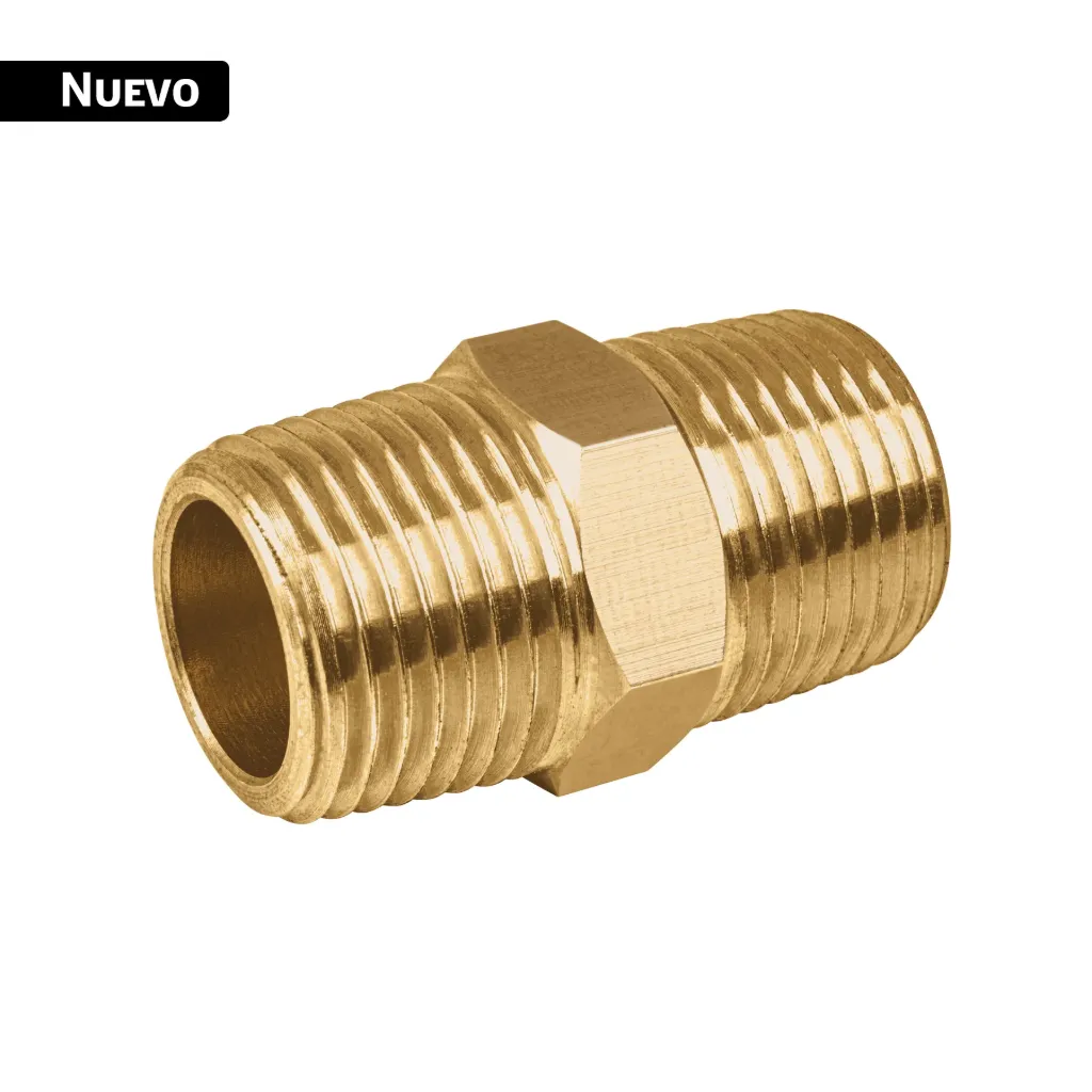 [NIPLE UNION NPT DE LATON, 3/8 CON TUERCA HEXAGONAL,  43899, FOSET] NIPLE UNION NPT DE LATON, 3/8 CON TUERCA HEXAGONAL,  43899, FOSET