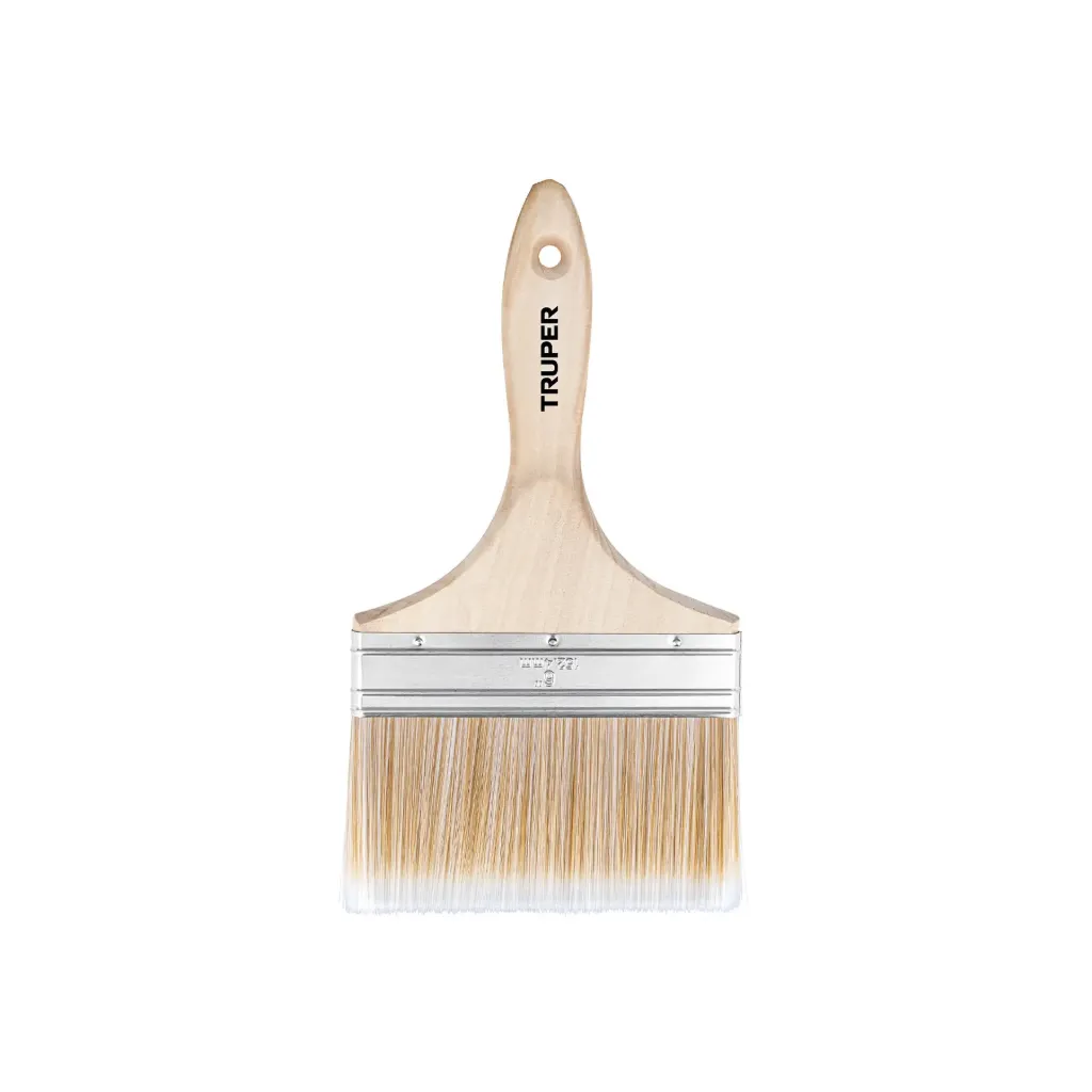 [BROCHA CERDAS SINTETICAS 6 CORTE RECTO, MANGO DE MADERA 104262, TRUPER] BROCHA CERDAS SINTETICAS 6 CORTE RECTO, MANGO DE MADERA 104262, TRUPER