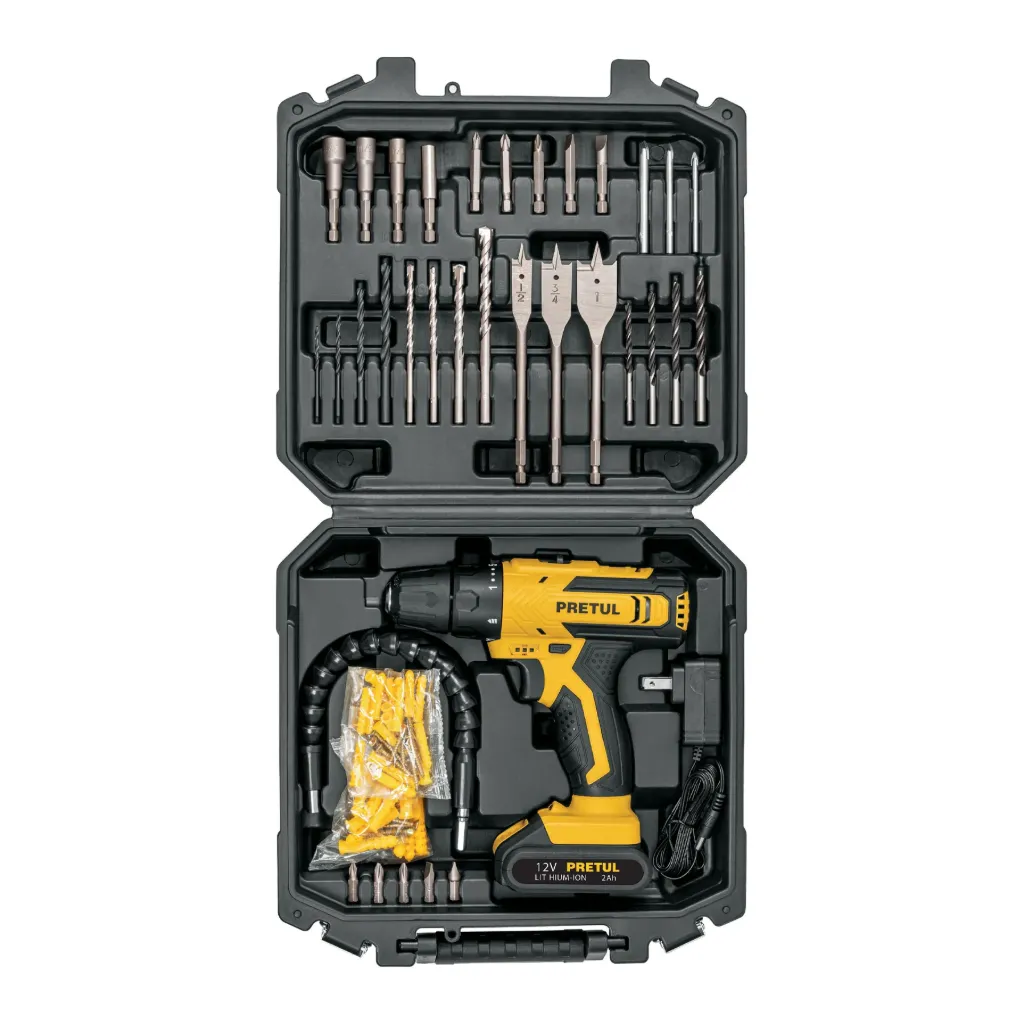 [KIT TALADRO/DESTORNILLADOR 3/8, 12V, 33 ACCESORIOS,  29856, PRETUL] KIT TALADRO/DESTORNILLADOR 3/8, 12V, 33 ACCESORIOS,  29856, PRETUL
