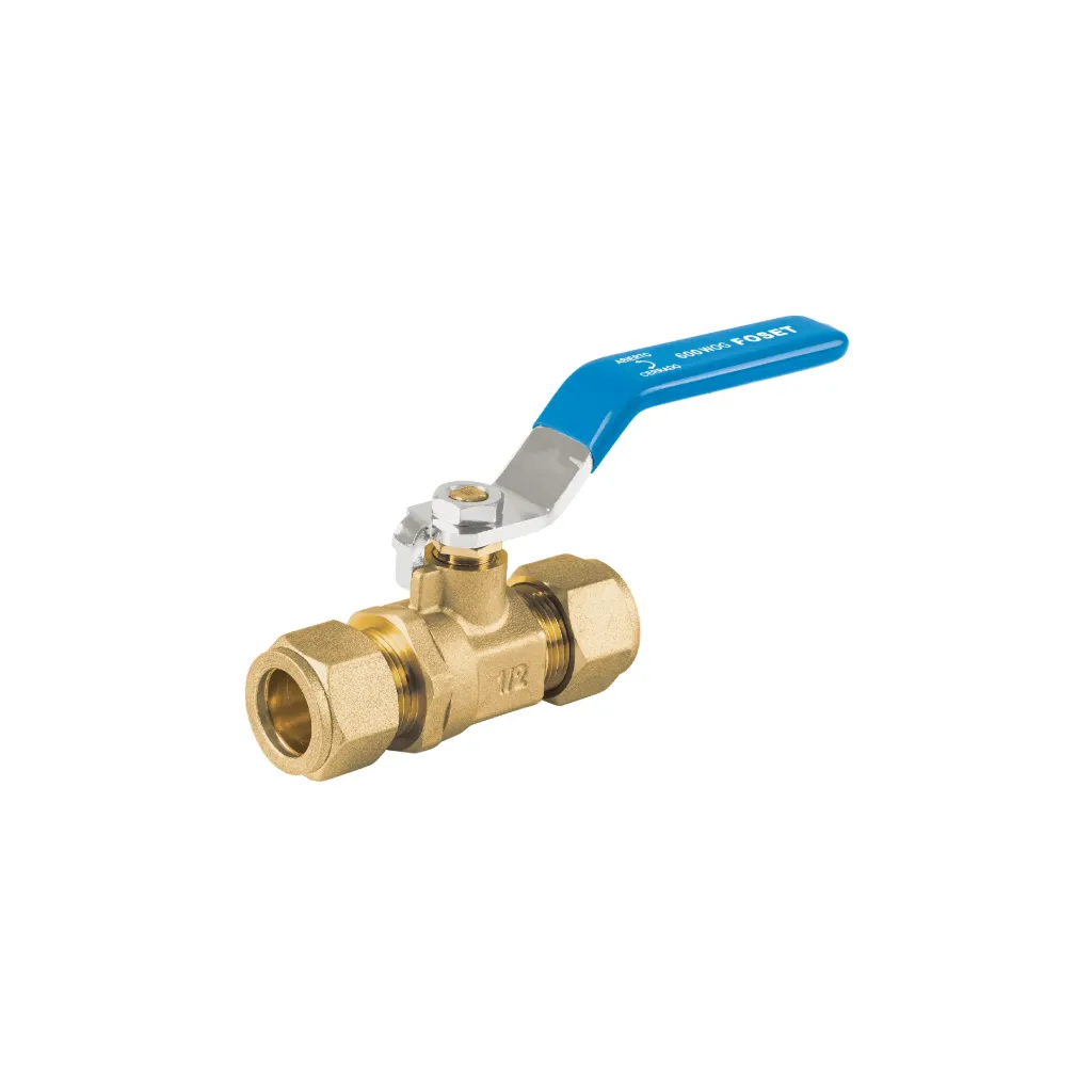 VALVULA ESFERA DE LATON, DE COMPRESION, 1/2 ALTA PRESION 43739, FOSET
