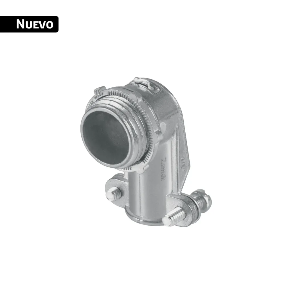 [CONECTOR CURVO 3/8 PARA TUBO FLEXIBLE METALICO,  43549, VOLTECK] CONECTOR CURVO 3/8 PARA TUBO FLEXIBLE METALICO,  43549, VOLTECK