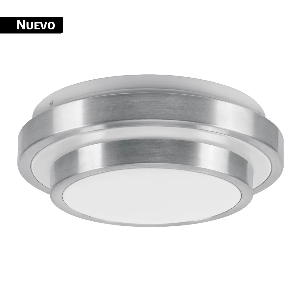 [LUMINARIO LED PLAFON DECORATIVO 9W 6500K, METALICO, BASIC 29845, VOLTECK] LUMINARIO LED PLAFON DECORATIVO 9W 6500K, METALICO, BASIC 29845, VOLTECK