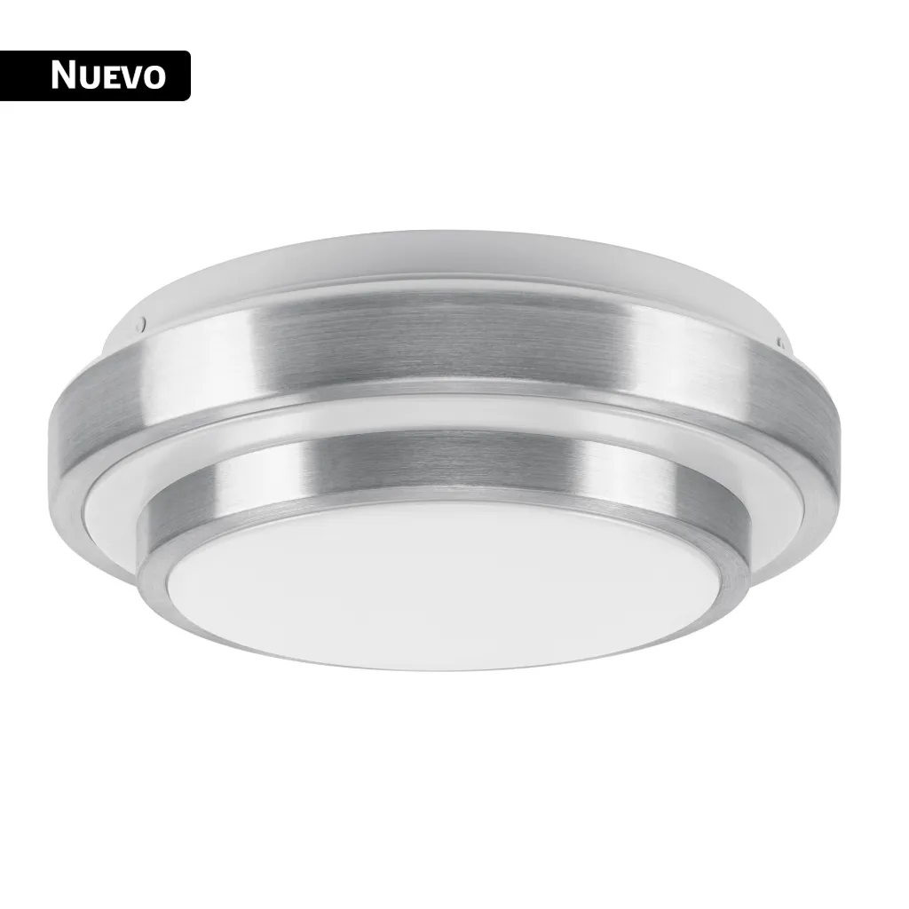 [LUMINARIO LED PLAFON DECORATIVO 15W 6500K, METALICO, BASIC 29846, VOLTECK] LUMINARIO LED PLAFON DECORATIVO 15W 6500K, METALICO, BASIC 29846, VOLTECK