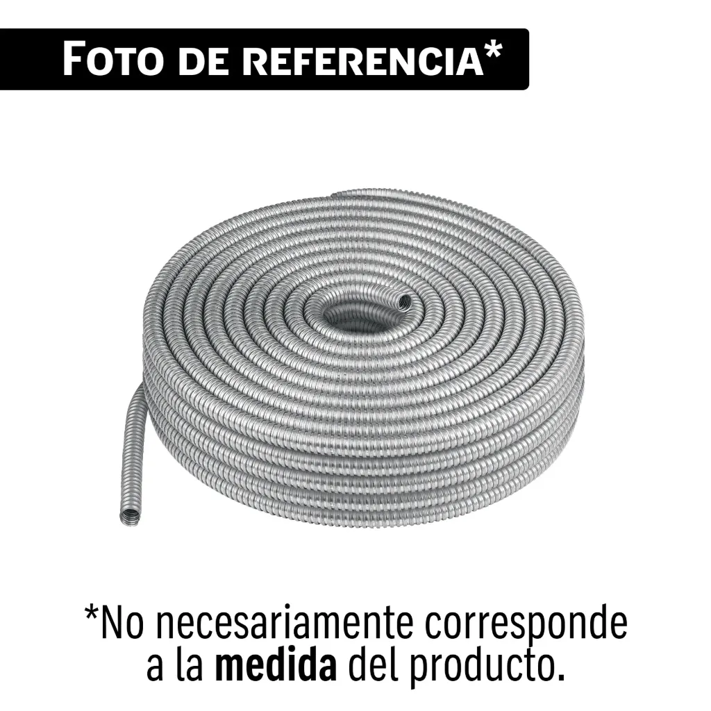 [ROLLO DE 50 M DE TUBO FLEXIBLE METALICO DE 3/8,  43539, VOLTECK] ROLLO DE 50 M DE TUBO FLEXIBLE METALICO DE 3/8,  43539, VOLTECK