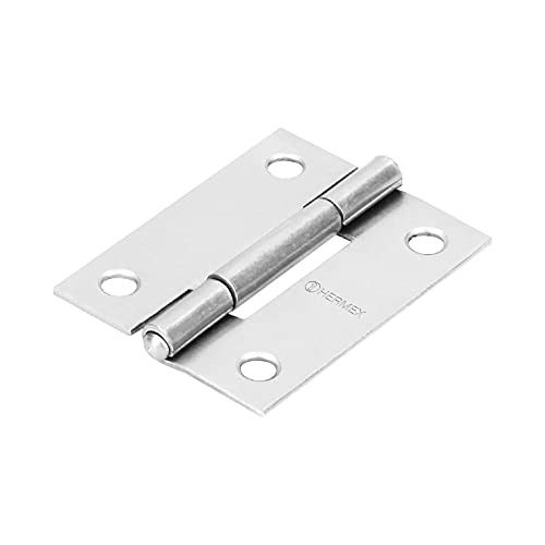 BISAGRA RECTANGULAR 2 ACERO PULIDO, 43187, HERMEX