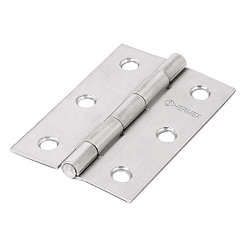 [BISAGRA RECTANGULAR 2-1/2 ACERO INOXIDABLE, 43202, HERMEX] BISAGRA RECTANGULAR 2-1/2 ACERO INOXIDABLE, 43202, HERMEX