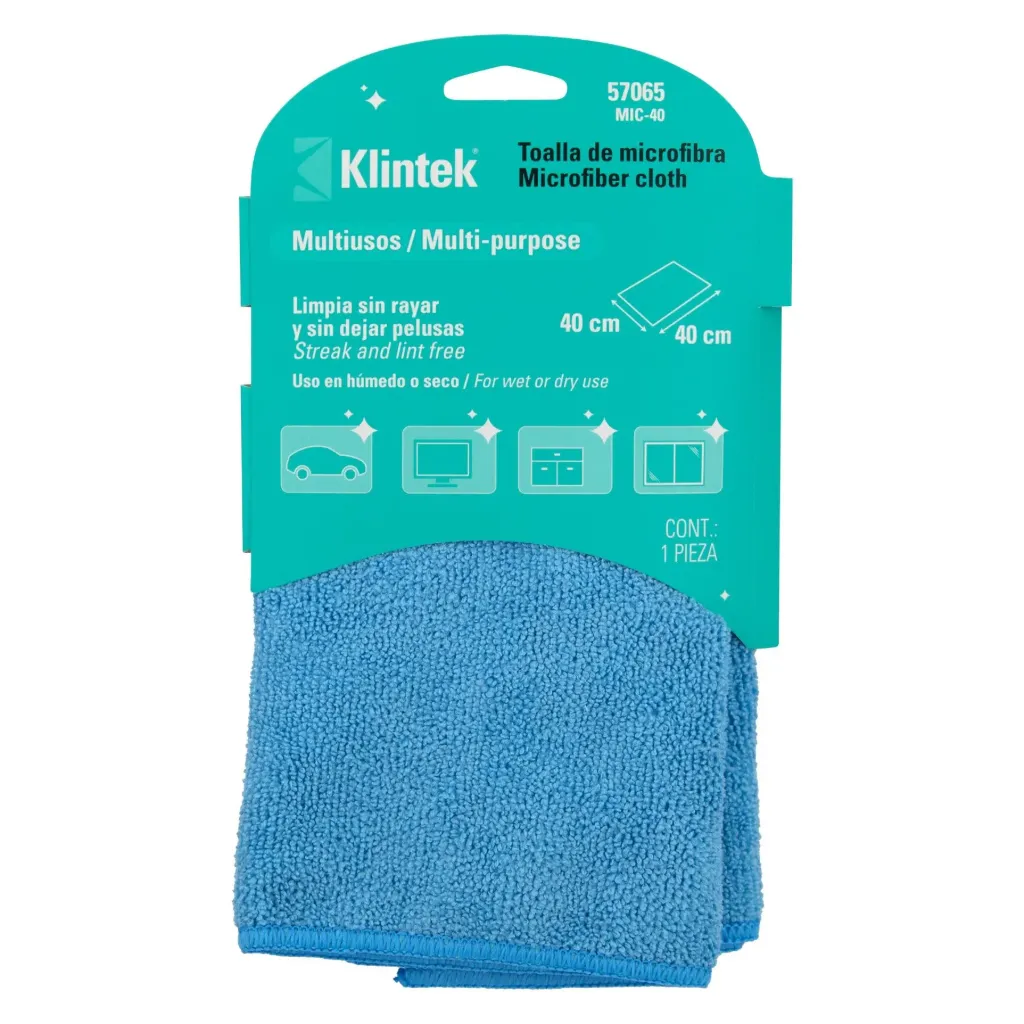 [TOALLA DE MICROFIBRA DE 40 X 40 CM, 57065, KLINTEK] TOALLA DE MICROFIBRA DE 40 X 40 CM, 57065, KLINTEK