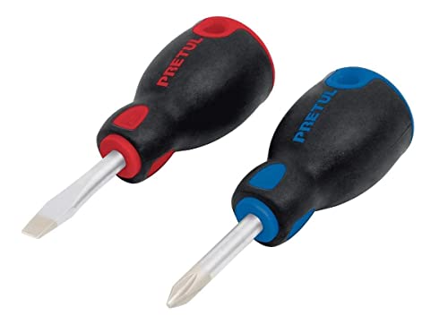 DUO DE DESARMADORES 1/4 X 1-1/2 MANGO COMFORT GRIP, 20217, PRETUL