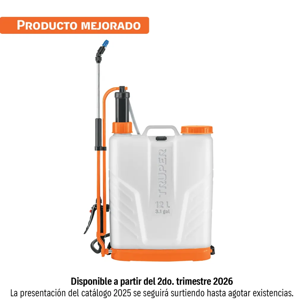 [FUMIGADOR DE 12 L MANUAL DE MOCHILA, 14695, TRUPER] FUMIGADOR DE 12 L MANUAL DE MOCHILA, 14695, TRUPER