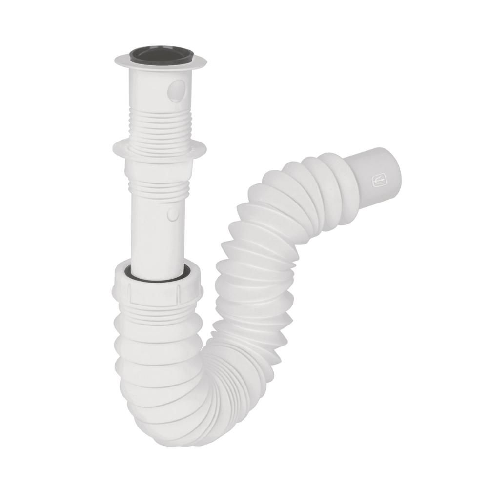 CESPOL FLEXIBLE 1-1/4, CONTRA, POLIPROPILENO, PARA LAVABO 49365, TRUPER