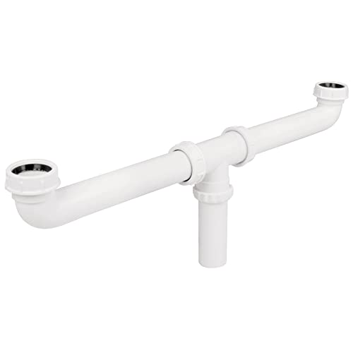 CESPOL DOBLE 1-1/2, S/CONTRA, POLIPROPILENO, PARA FREGADERO 48338, TRUPER