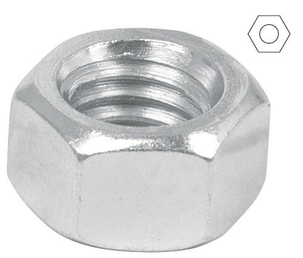 BOLSA CON 100 TUERCAS 3/8 HEXAGONALES DE ACERO GALVANIZADO 44550, TRUPER