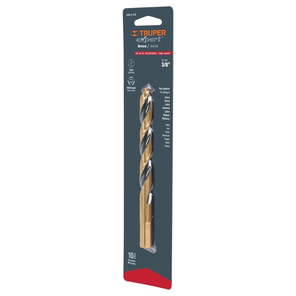 BROCA HSS 1/4 TRUGOLD PARA METAL EN BLISTER, EXPERT 12746, TRUPER