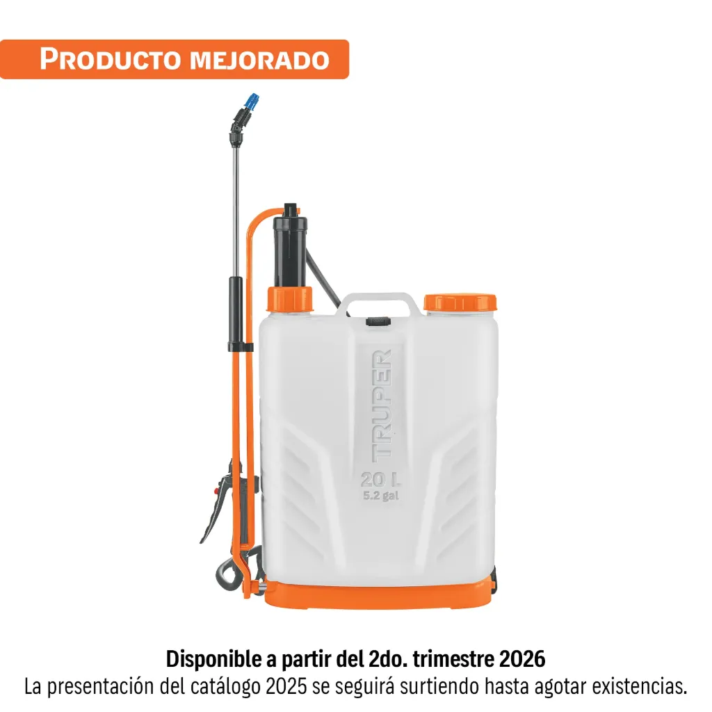 [FUMIGADOR DE 20 L MANUAL DE MOCHILA, 14193, TRUPER] FUMIGADOR DE 20 L MANUAL DE MOCHILA, 14193, TRUPER