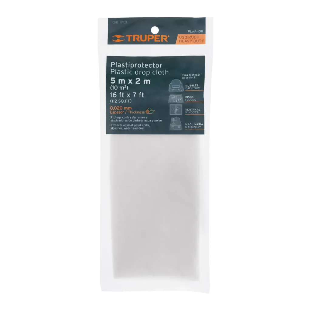 [PLASTIPROTECTOR 5 X 2 M, USO RUDO, 11108, TRUPER] PLASTIPROTECTOR 5 X 2 M, USO RUDO, 11108, TRUPER