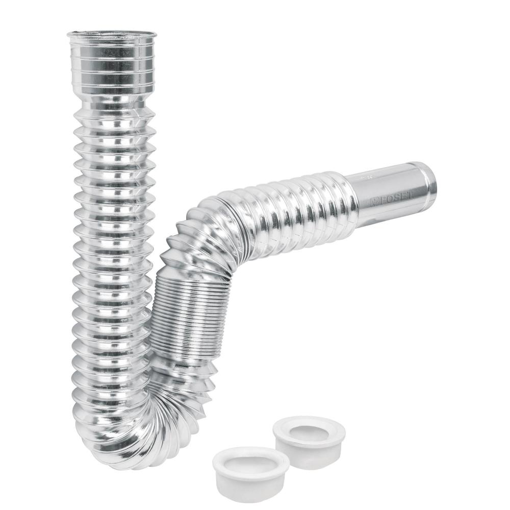 CESPOL FLEXIBLE, POLIETILENO CROMO, PARA LAVABO Y FREGADERO 49507, TRUPER