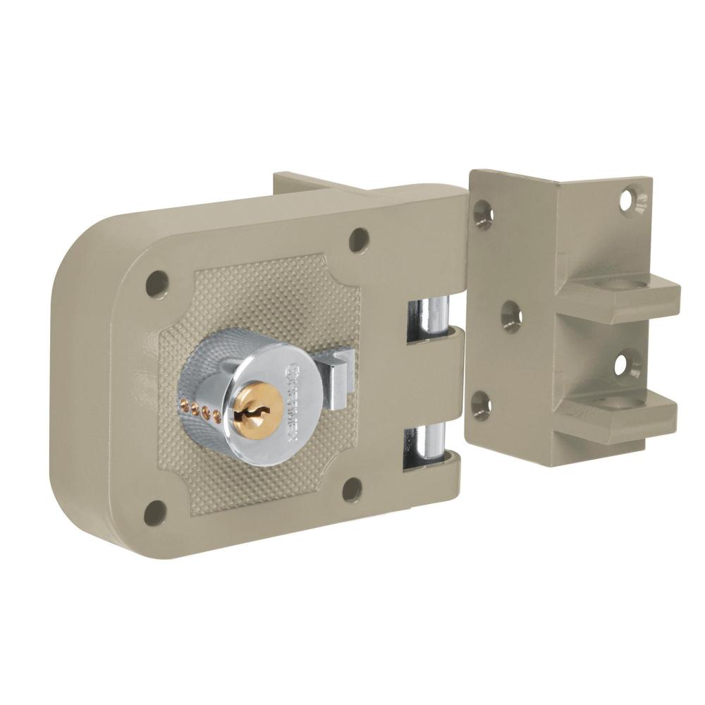 CERRADURA SOBREPONER, PUERTA CORREDIZA, INSTALA-FACIL, DER. 43490, TRUPER