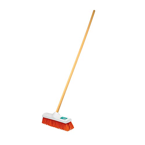 CEPILLO INDUSTRIAL CERDA RIGIDA DE 30 CM, BASTON DE MADERA 57034, TRUPER