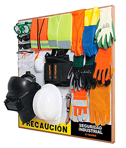 EXHIBIDOR DE SEGURIDAD INDUSTRIAL, 80X80 CM, 1 TABLERO 55913, TRUPER